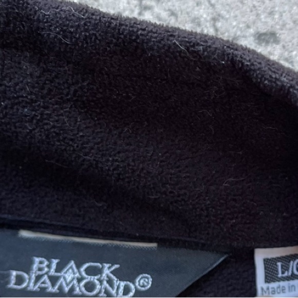 Black Diamond Soft Shell Full Zip Jacket Mens large Black Preowned outerwear - Picture 4 of 6